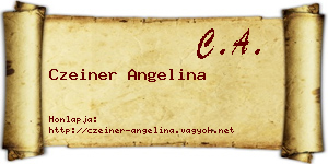 Czeiner Angelina névjegykártya