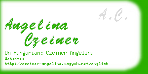 angelina czeiner business card